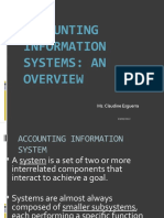 Accounting Information Systems: An: Ms. Claudine Esguerra