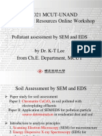 Pollutant Assessment by SEM and EDS