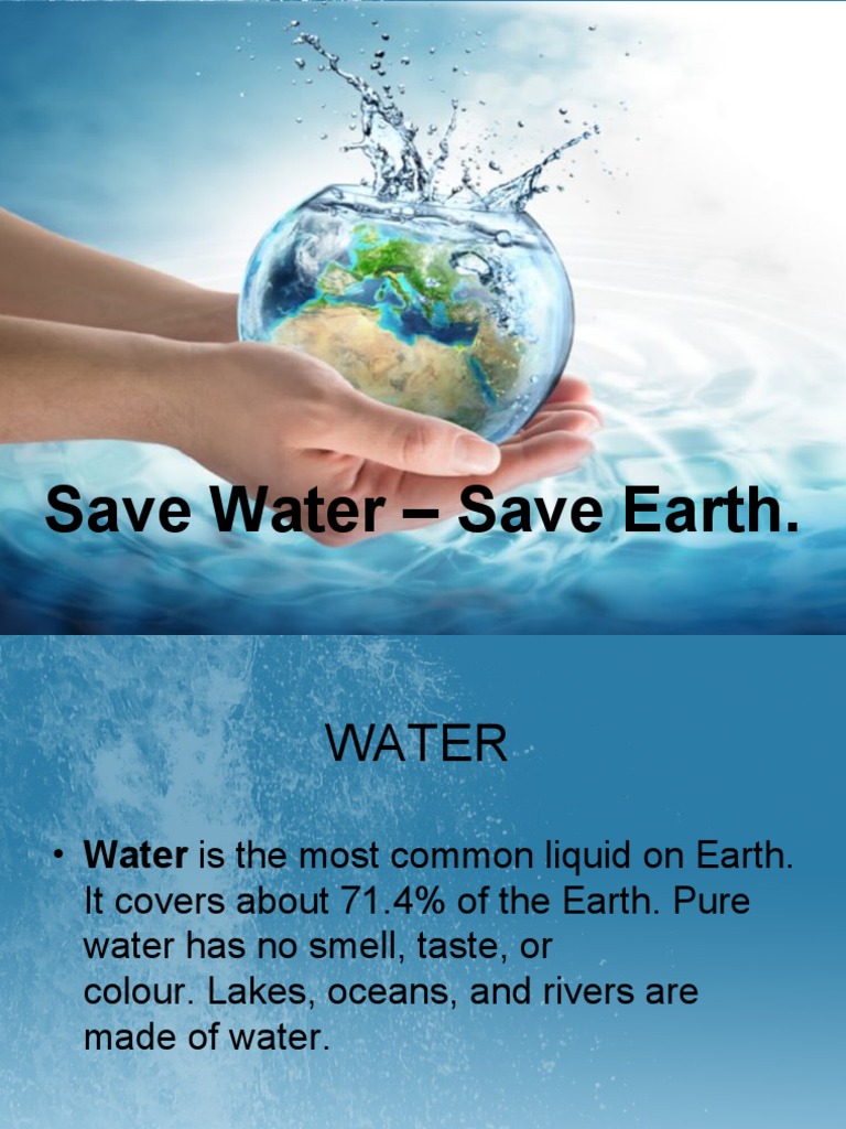 Save Water Save Planet Pdf