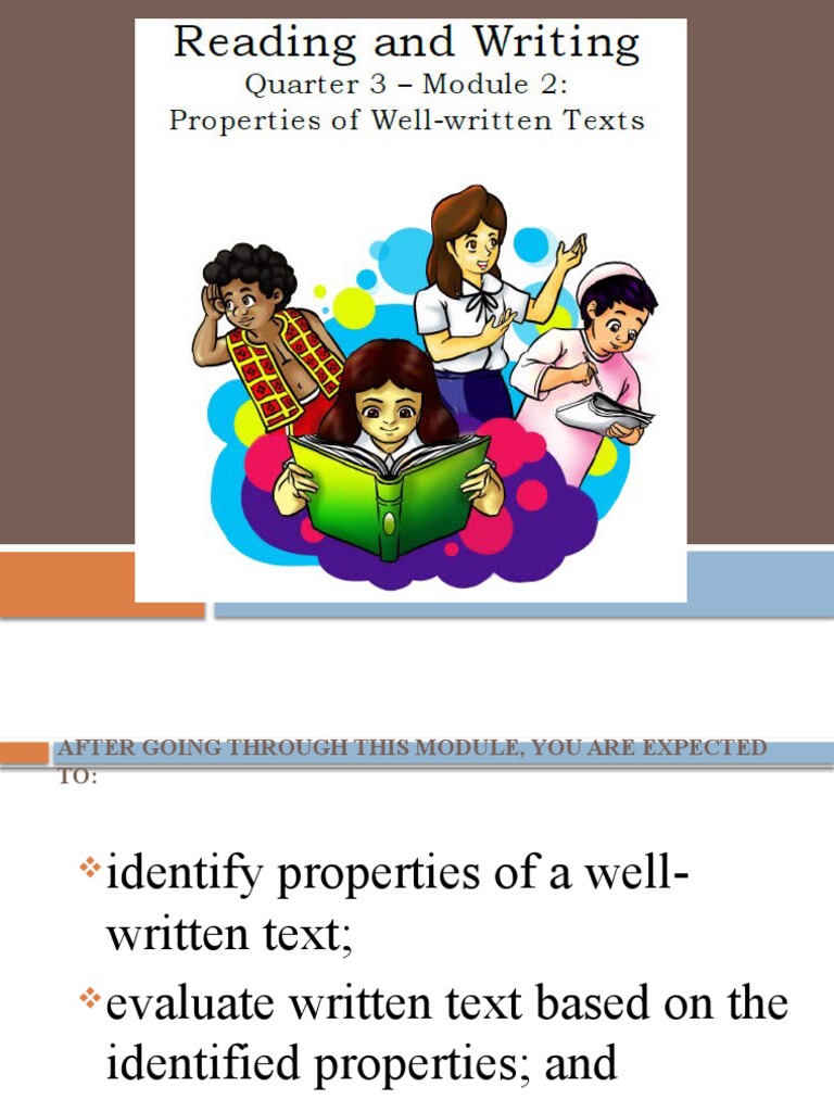 Properties of WellWritten Texts PDF Punctuation Word