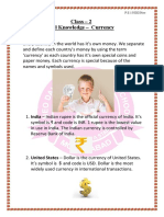 Class - 2 General Knowledge - Currency: It's Symbol Is and Code Is USD. Dollar Is The Most