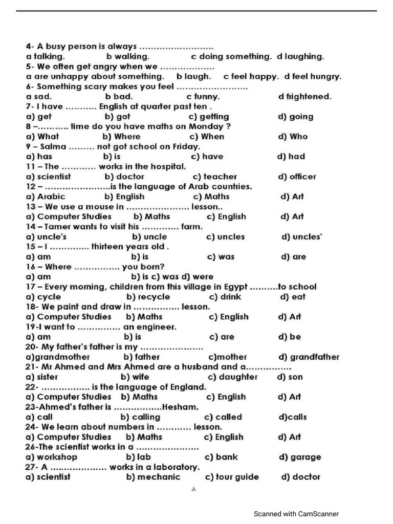 Prep 1 | PDF