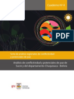 Cuaderno #4 Análisis de Conflictividad y Potenciales de Paz de Sucre y Del Departamento Chuquisaca - Bolivia