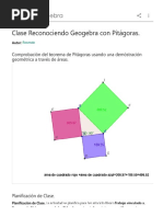 Clase Reconociendo Geogebra con Pitagoras  GeoGebra