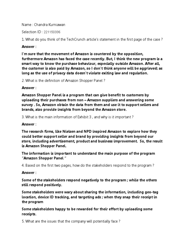 Understanding Amazon Shopper Panel Insights | PDF | Privacy | Monopoly