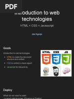 Introduction To HTML+CSS+Javascript