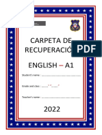 Ingles - 3° - Carpeta de Recuperación