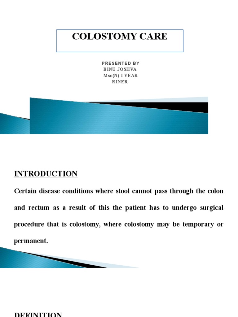 Colostomy Care PDF