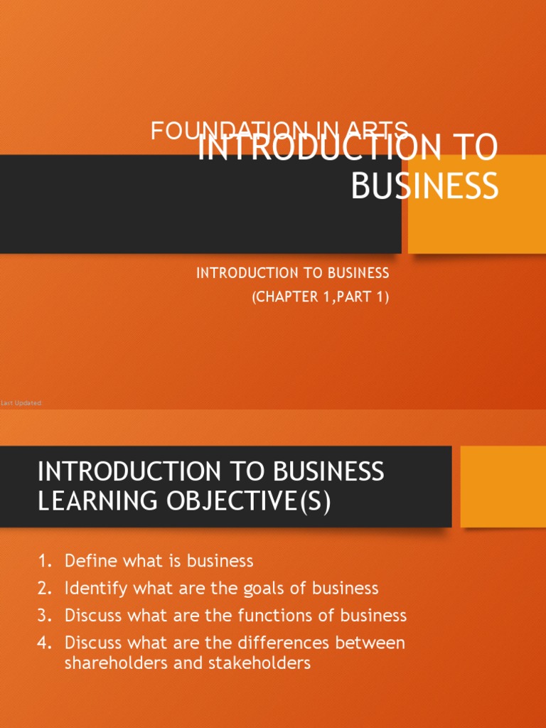 Introduction to Business Concepts | PDF | Business | Resource