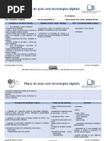 Plano de aula com tecnologias digitais