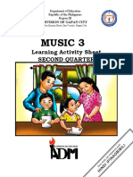 Music 3: Learning Activity Sheet Second Quarter