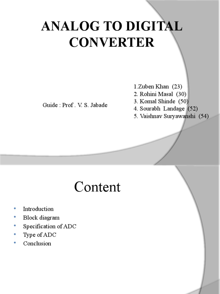 Types of ADC PDF