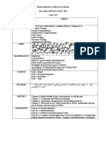 Grade 8 Bifurcation Syllabus Datesheet