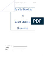 Metallic Bonding & Giant Metallic Structures 2022
