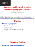 Computer and Network Security: Modern Cryptography Overview: Kameswari Chebrolu