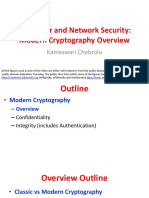 Computer and Network Security: Modern Cryptography Overview: Kameswari Chebrolu