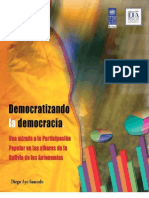 Democratizando la democracia, una mirada a la Participación Popular en los albores de la Bolivia de las autonomías.