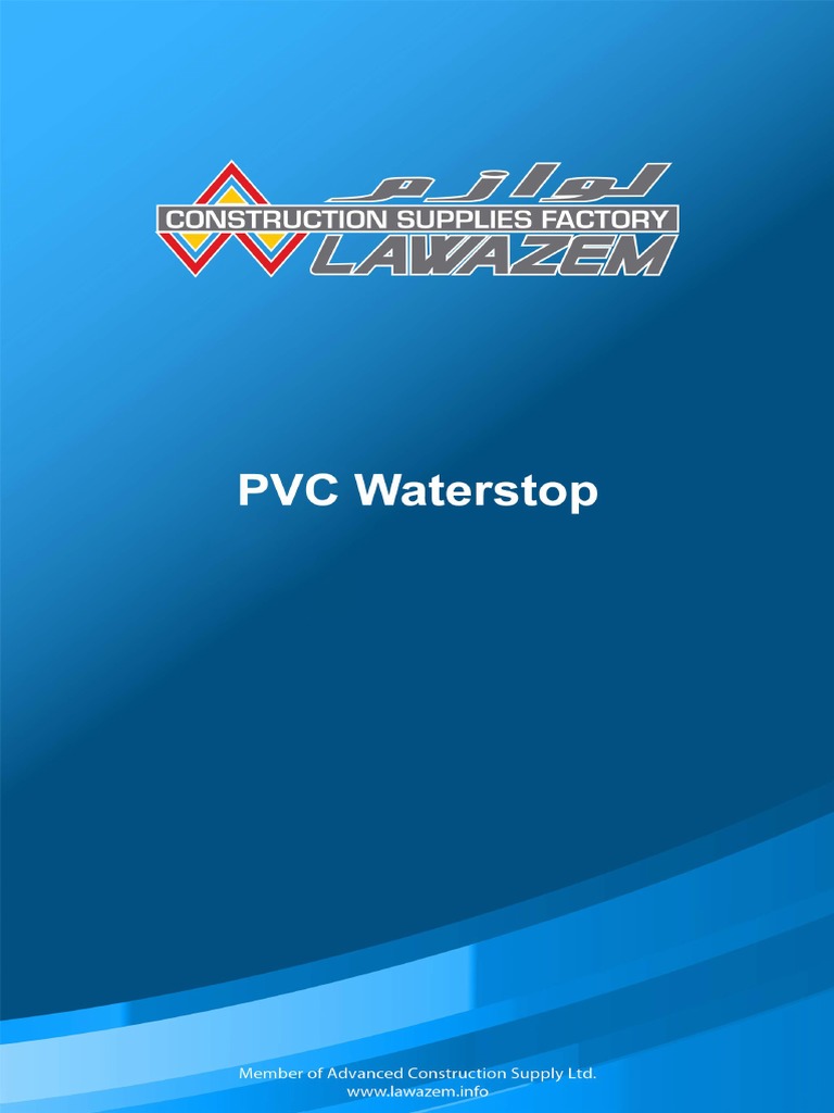 Lawazem PVC Waterstop Catalogue PDF