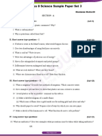 CBSE Class 8 Science Sample Paper Set 3: Section - A (1x3 3) I. Very Short Answer Questions