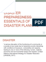 Essentials of Disaster Planning
