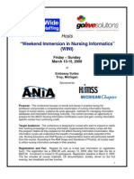 "Weekend Immersion in Nursing Informatics" (WINI) : Hosts