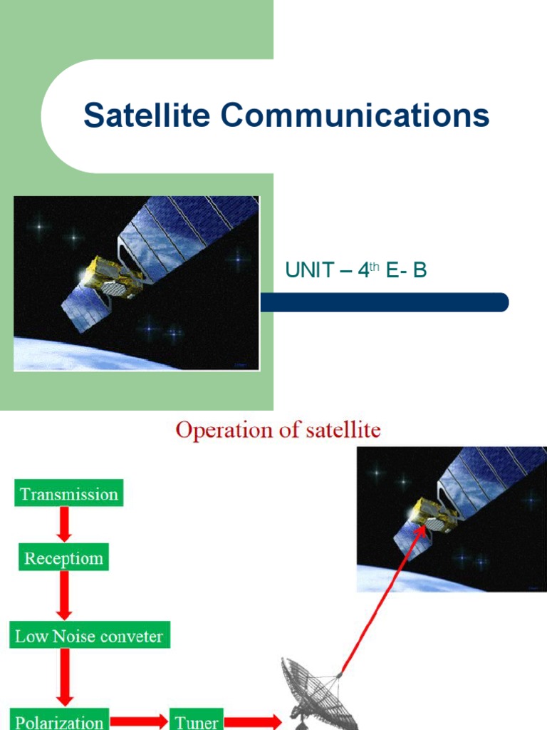 Overview of Satellite Communication Types | PDF | Communications ...