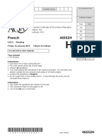 AQA GCSE 2H Jan 2011 Question Paper