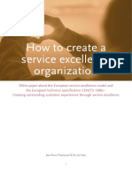 How To Create A Service Excellence Organization