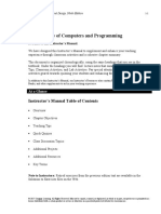 An Overview of Computers and Programming: Instructor's Manual Table of Contents