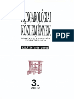 HUNGAROLÓGIAI KÖZLEMÉNYEK 2002. XXXIV Évf. 3. Sz.