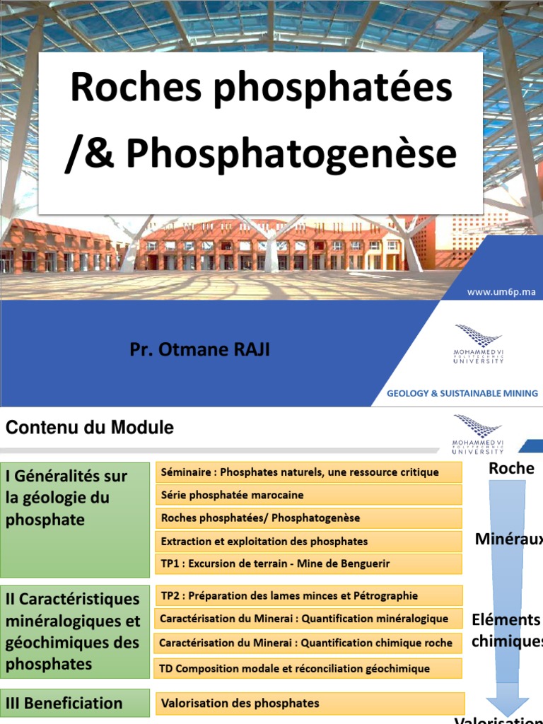 Géologie des Roches Phosphatées au Maroc | PDF | Phosphate | Roche ...