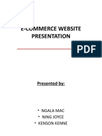 E-COMMERCE WEBSITE PRESENTATION