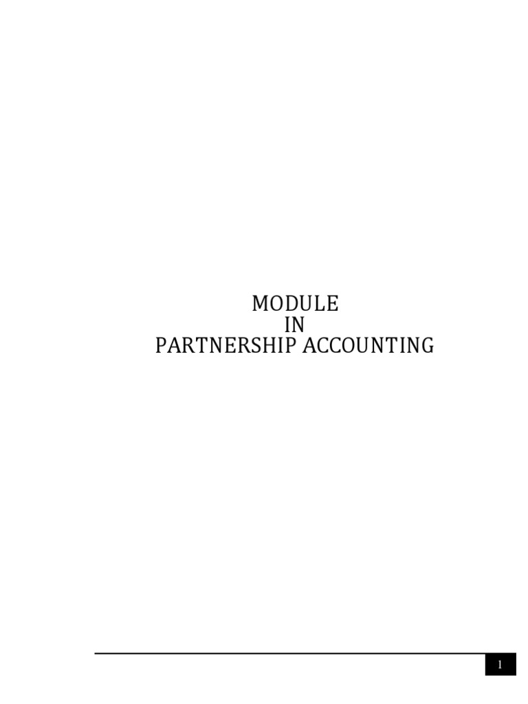 Partnership Accounting and Liquidation Guide | PDF | Debits And Credits ...