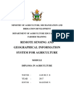 Remote Sensing and Geographical Information System For Agriculture