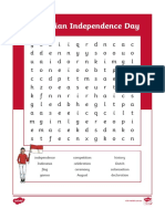 Indonesia Independence Day Wordsearch