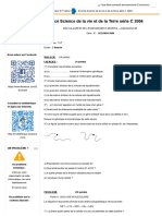 SVT - Bacc - Enoncé Science de La Vie Et de La Terre Série C 2004
