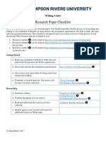 Research Paper Checklist40018