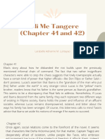 Noli Me Tangere (Chapter 41 and 42) : Larabelle Adrianne M. Luntayao
