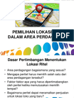 Pemilihan Lokasi Ritel Dalam Area Perdagangan