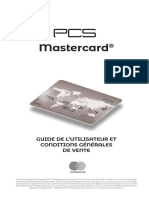 Mastercard: Guide de L'Utilisateur Et Conditions Générales de Vente