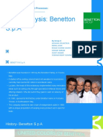 Case Analysis: Benetton S.p.A: Organization Structure and Processes