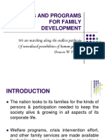 Policies and Programs For Family Development