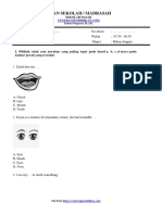 centralpendidikan.com - Ujian Sekolah Bahasa Inggris SD v1