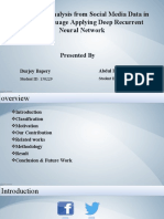 Depression Analysis From Social Media Data in Bangla Language Applying Deep Recurrent Neural Network