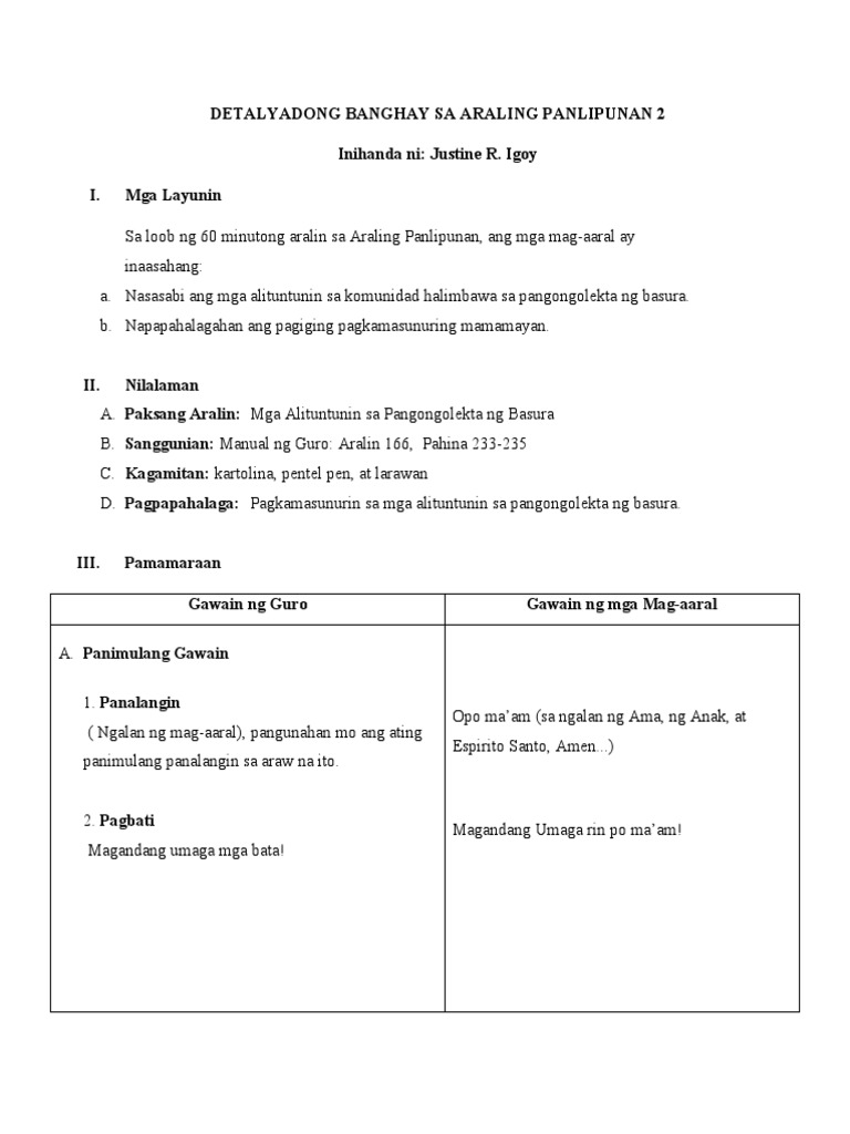 Lesson Plan Fnal | PDF