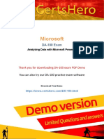 Microsoft: DA-100 Exam