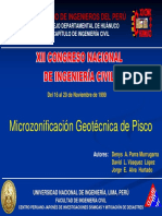 Microzonificación Geotécnica de Pisco