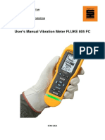 User's Manual Vibration Meter FLUKE 805 FC