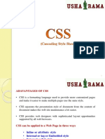Advantages of CSS Styling