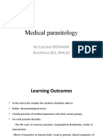 Introduction To Medical Parasitology